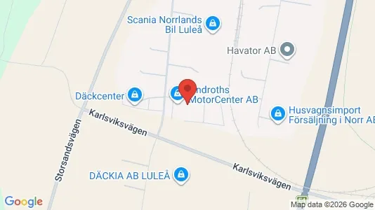Apartments for rent i Luleå - kort over placeringen