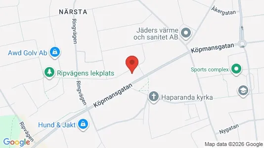 Apartments for rent i Haparanda - kort over placeringen