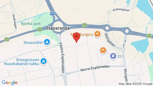 Apartments for rent i Haparanda - kort over placeringen