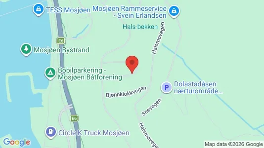 Apartments for rent i Vefsn - kort over placeringen