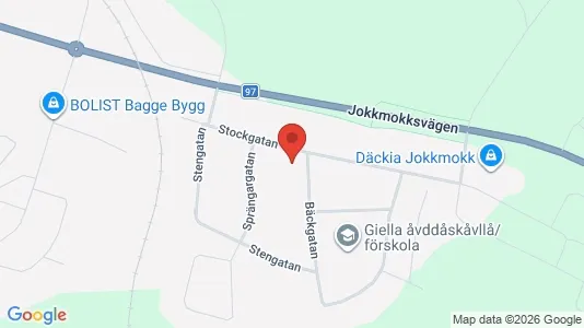 Apartments for rent i Jokkmokk - kort over placeringen