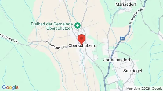 Apartments for rent i Oberschützen - kort over placeringen