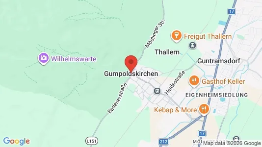 Apartments for rent i Gumpoldskirchen - kort over placeringen