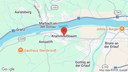 Apartments for rent i Krummnußbaum - kort over placeringen