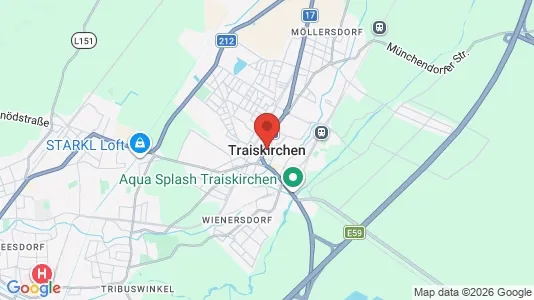 Apartments for rent i Traiskirchen - kort over placeringen