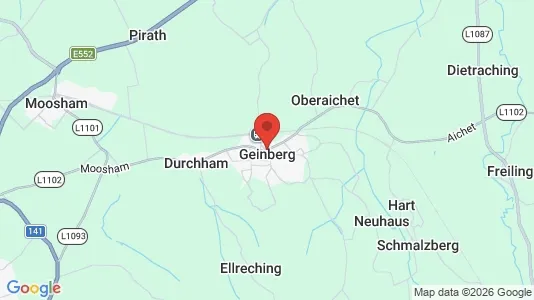 Apartments for rent i Geinberg - kort over placeringen