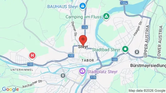 Houses for rent i Steyr - kort over placeringen
