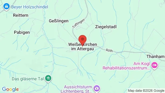Apartments for rent i Weißenkirchen im Attergau - kort over placeringen