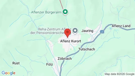 Apartments for rent i Aflenz - kort over placeringen