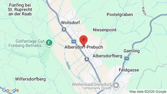 Apartments for rent i Albersdorf-Prebuch - kort over placeringen