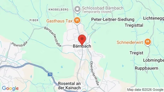 Apartments for rent i Bärnbach - kort over placeringen
