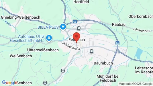 Apartments for rent i Feldbach - kort over placeringen