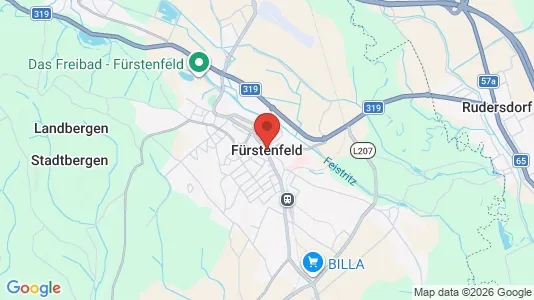 Apartments for rent i Fürstenfeld - kort over placeringen