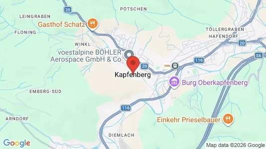 Apartments for rent i Kapfenberg - kort over placeringen