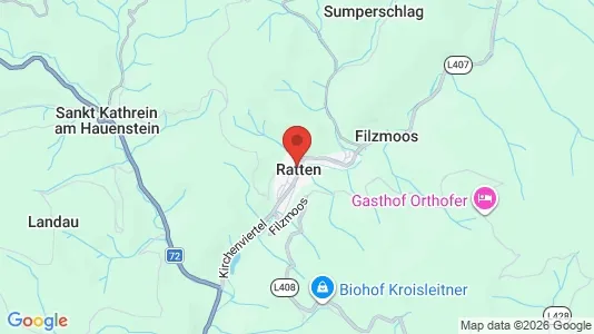 Apartments for rent i Ratten - kort over placeringen