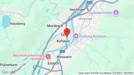 Apartments for rent i Kufstein - kort over placeringen