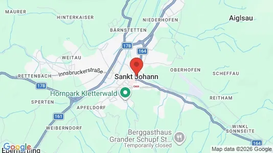 Apartments for rent i Sankt Johann in Tirol - kort over placeringen