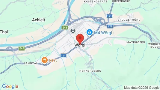 Apartments for rent i Wörgl - kort over placeringen