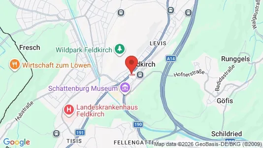 Houses for rent i Feldkirch - kort over placeringen