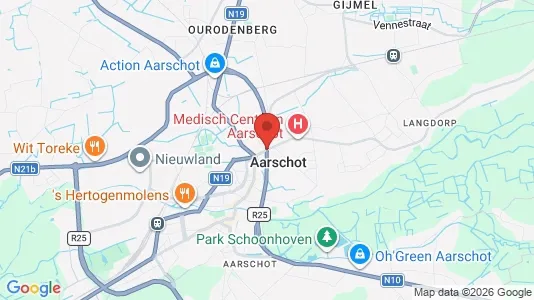 Houses for rent i Aarschot - kort over placeringen