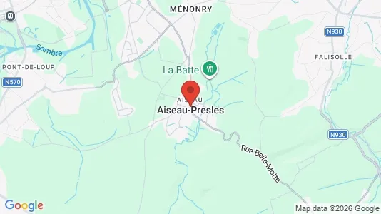 Apartments for rent i Aiseau-Presles - kort over placeringen
