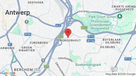 Apartments for rent i Antwerp Borgerhout - kort over placeringen