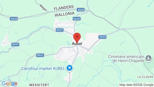 Apartments for rent i Aubel - kort over placeringen