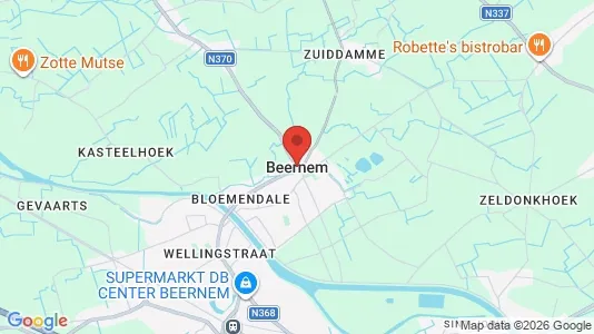 Houses for rent i Beernem - kort over placeringen