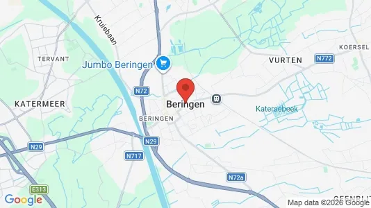 Apartments for rent i Beringen - kort over placeringen