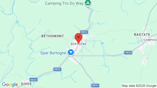 Apartments for rent i Bertogne - kort over placeringen