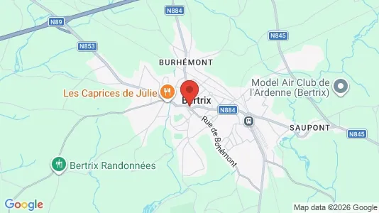 Apartments for rent i Bertrix - kort over placeringen