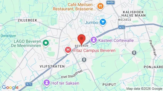 Houses for rent i Beveren - kort over placeringen