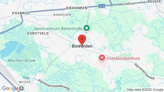 Apartments for rent i Bonheiden - kort over placeringen
