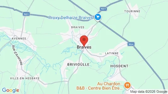 Houses for rent i Braives - kort over placeringen