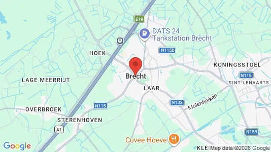 Houses for rent i Brecht - kort over placeringen