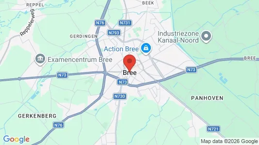 Apartments for rent i Bree - kort over placeringen