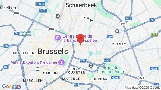 Apartments for rent i Brussels Sint-Joost-ten-Node - kort over placeringen