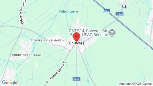 Apartments for rent i Chièvres - kort over placeringen