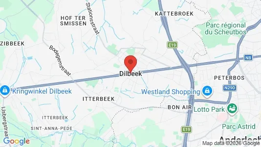 Apartments for rent i Dilbeek - kort over placeringen