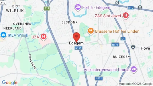 Apartments for rent i Edegem - kort over placeringen