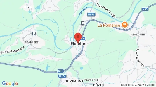 Apartments for rent i Floreffe - kort over placeringen