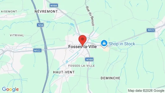 Houses for rent i Fosses-la-Ville - kort over placeringen