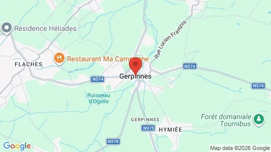 Houses for rent i Gerpinnes - kort over placeringen