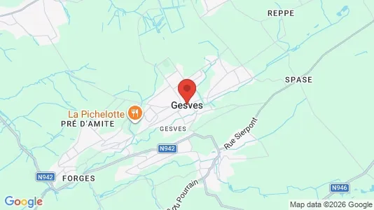 Apartments for rent i Gesves - kort over placeringen