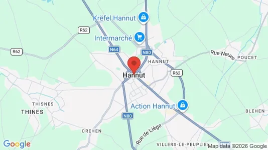 Houses for rent i Hannuit - kort over placeringen