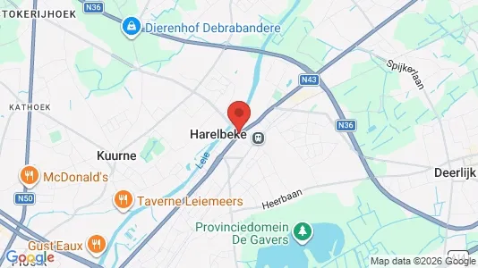 Apartments for rent i Harelbeke - kort over placeringen