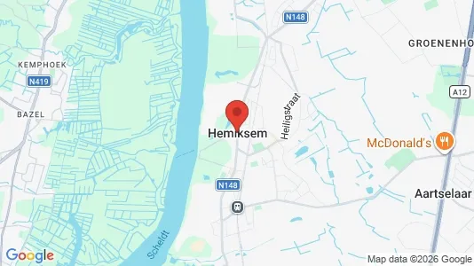 Houses for rent i Hemiksem - kort over placeringen