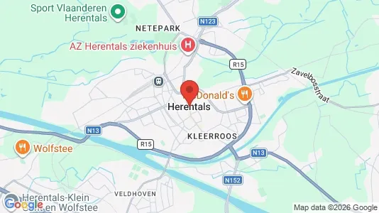 Apartments for rent i Herentals - kort over placeringen