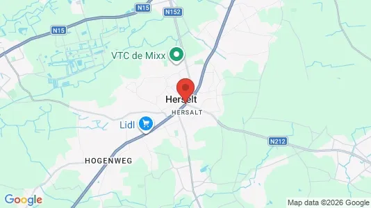 Houses for rent i Herselt - kort over placeringen