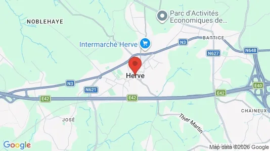 Apartments for rent i Herve - kort over placeringen